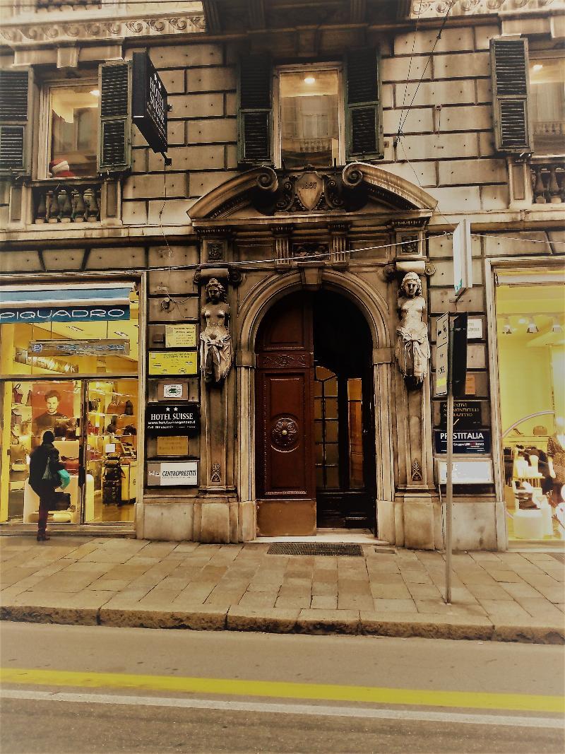 Hotel Suisse Genua Exteriör bild